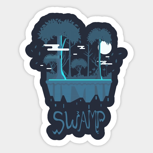 Swamp Sticker by Original_Badman